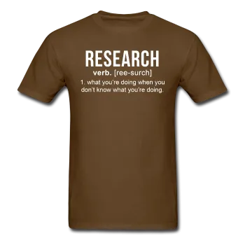 "Research" (white) - Men's T-Shirt