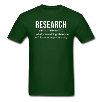 "Research" (white) - Men's T-Shirt