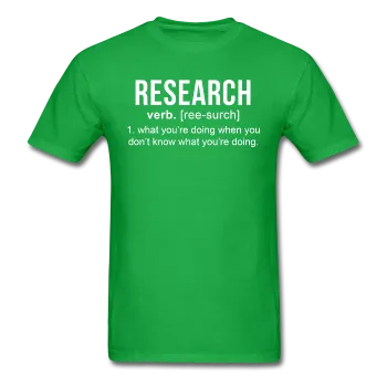 "Research" (white) - Men's T-Shirt