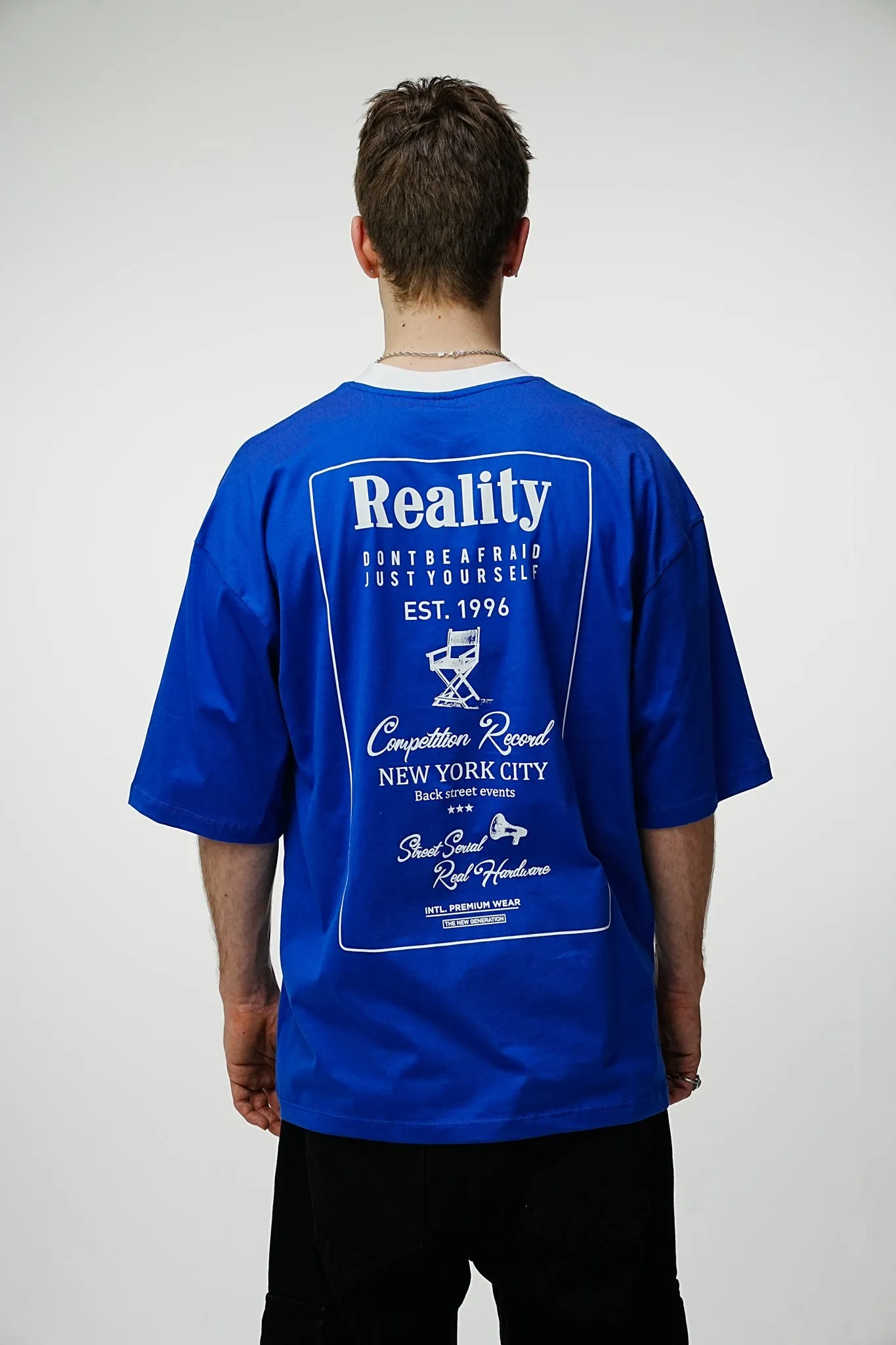 Reality Oversized T-Shirt - Blue