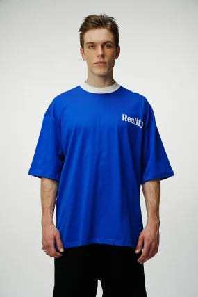 Reality Oversized T-Shirt - Blue