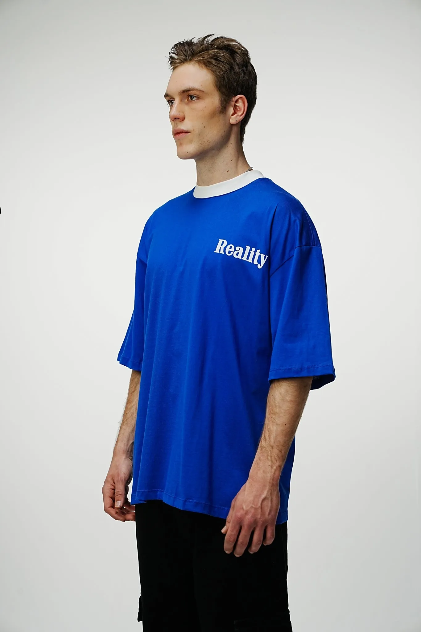 Reality Oversized T-Shirt - Blue