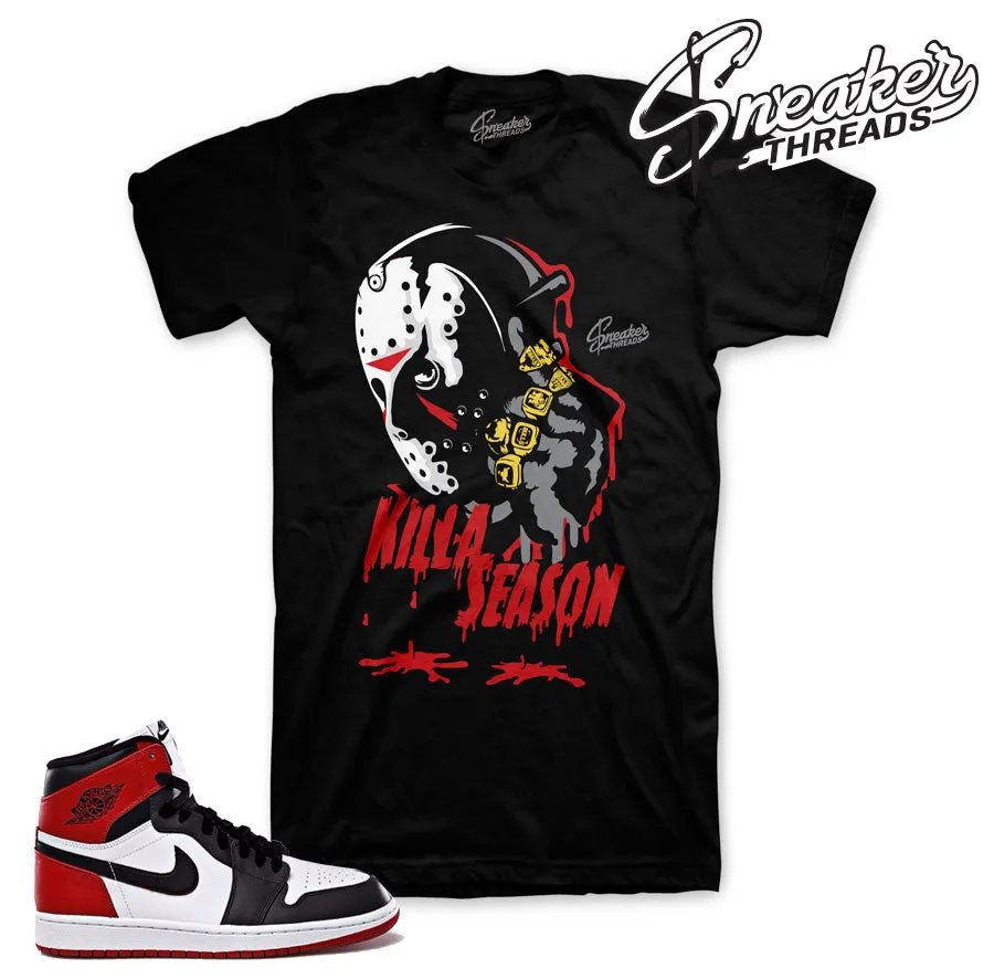 Retro 1 Black Toe Killa Season Shirt