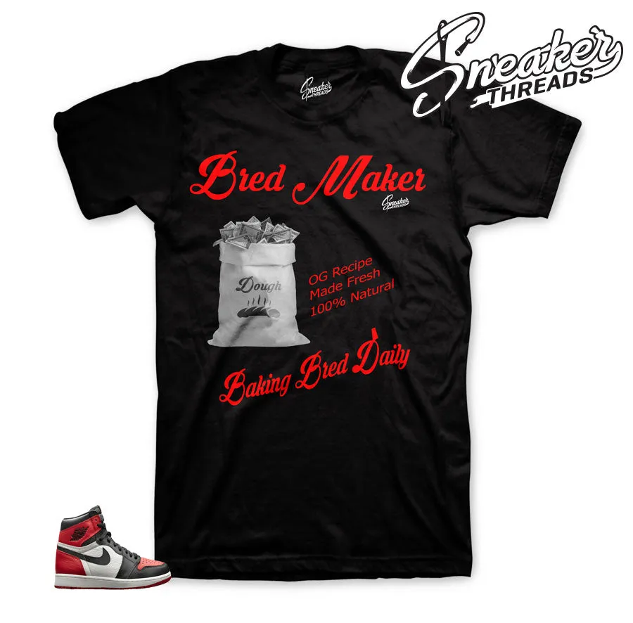 Retro 1 Bred Toe Bred Makers Shirt