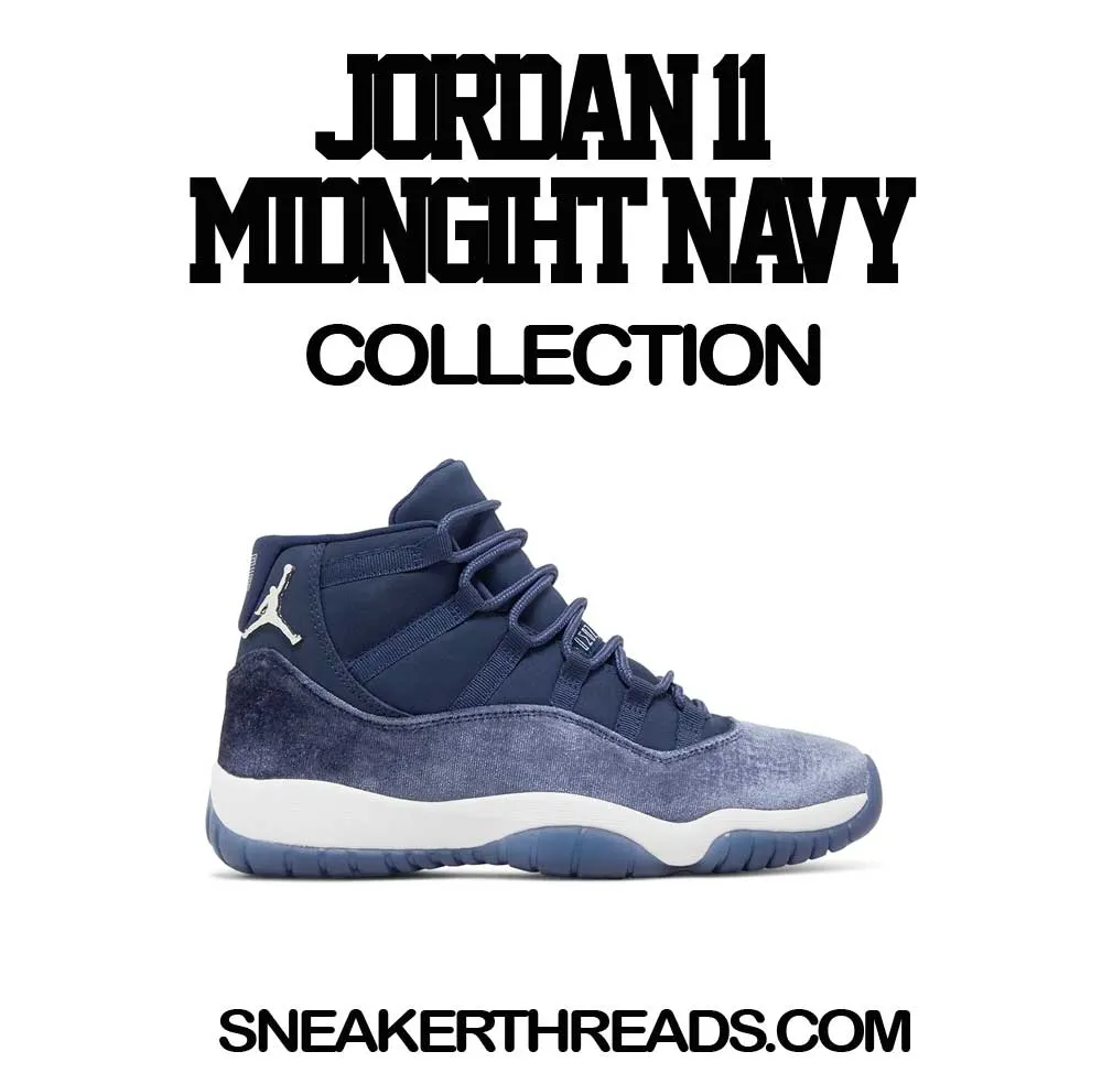 Retro 11 Midnight Navy 82 Shirt - Nineties - White