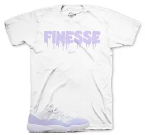 Retro 11 Pure Violet Shirt - Finesse -White