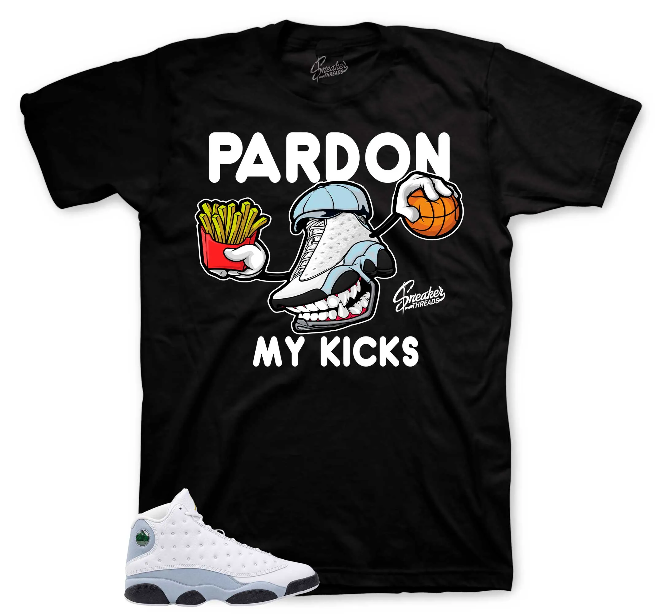 Retro 13 Blue Grey Fly Kicks Shirt