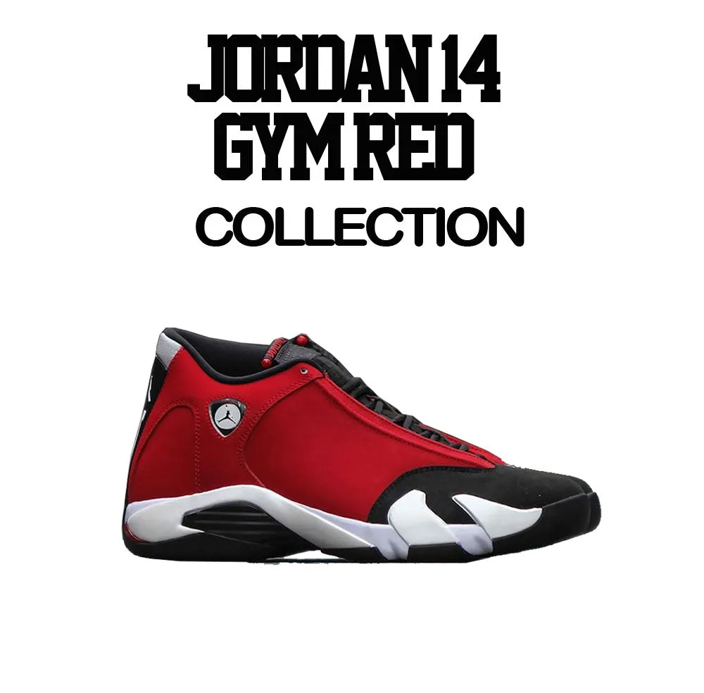 Retro 14 Gym Red Shirt - Everyday - Black