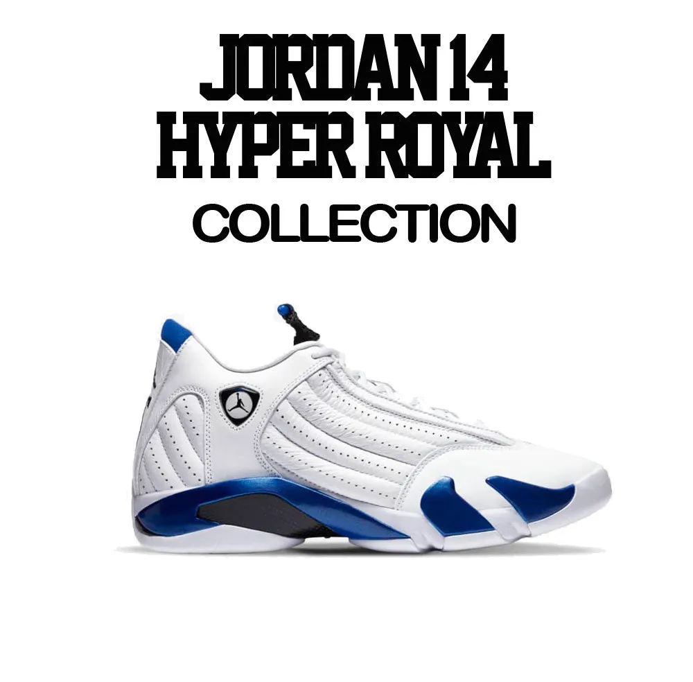 Retro 14 Hyper Royal Shirt - OG - White