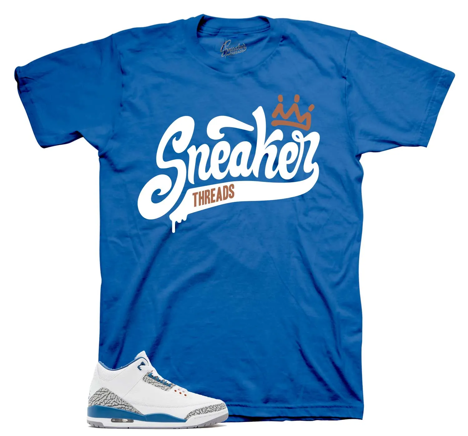 Retro 3 Wizards Shirt - St Crown - True Blue