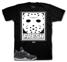 Retro 4 Black Canvas Shirt - Fresh 2 Death - Black