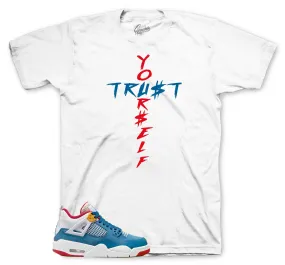 Retro 4 Messy Room Shirt - Trust Yourself - White