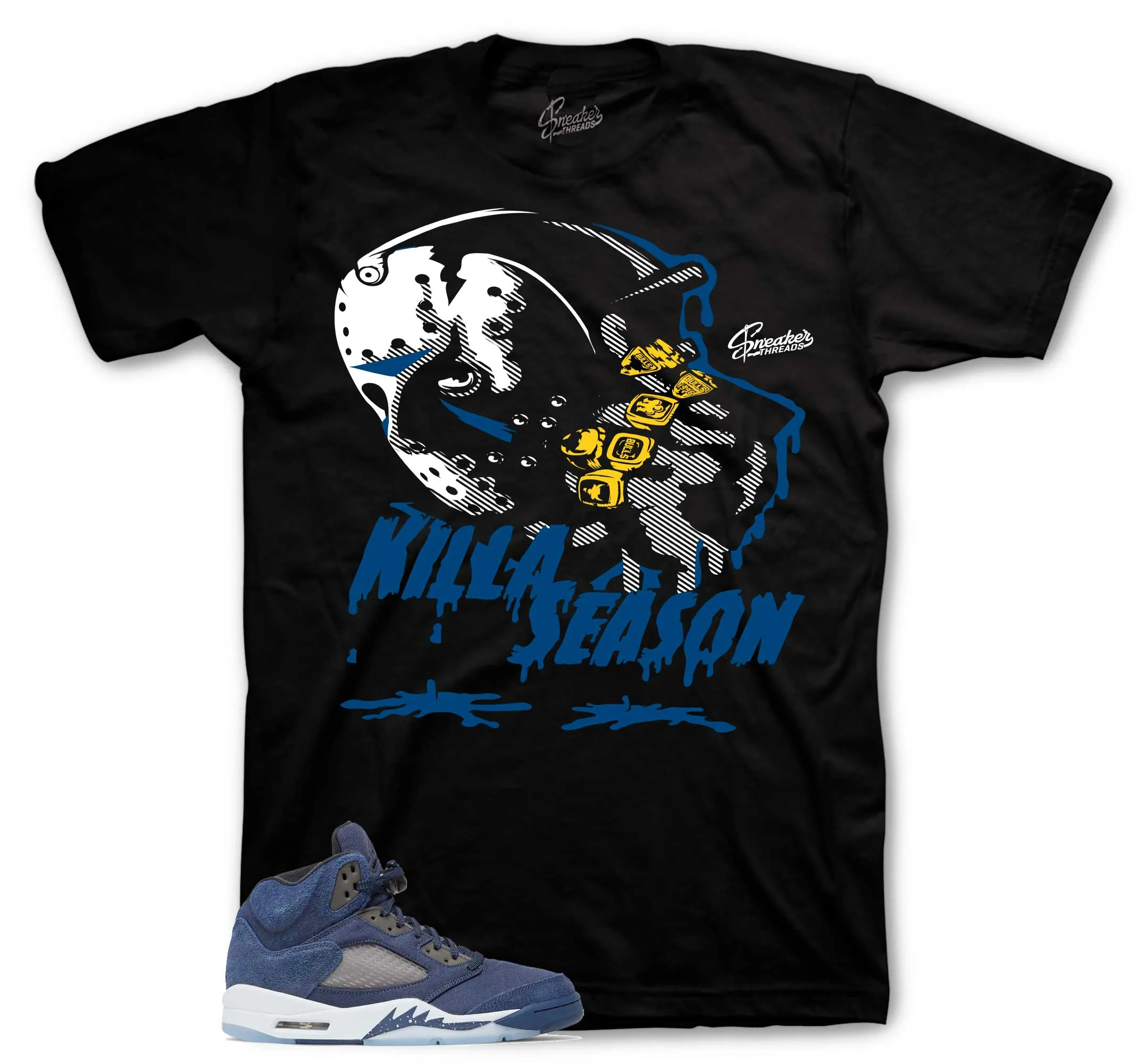 Retro 5 Midnight Navy - Kila Season - Black