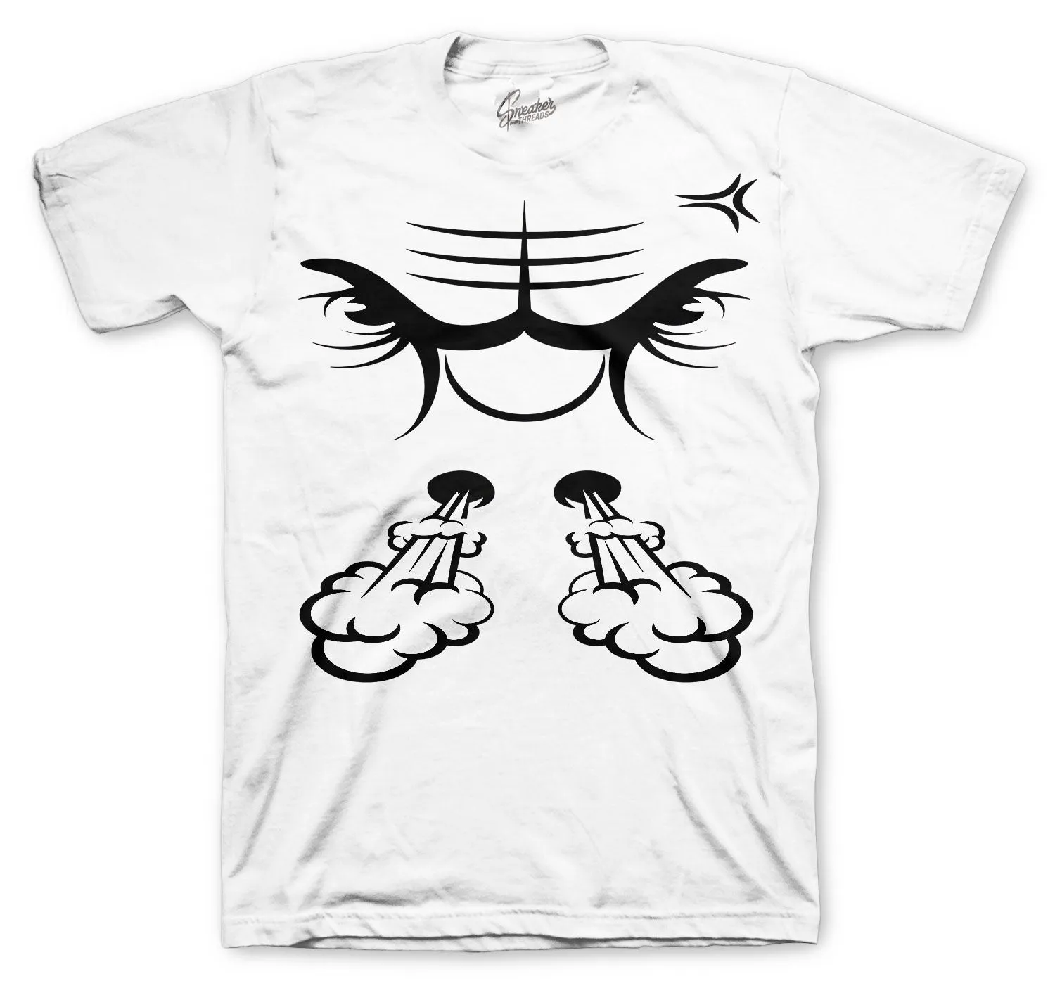 Retro 5 Moonlight Shirt - Bullface - White