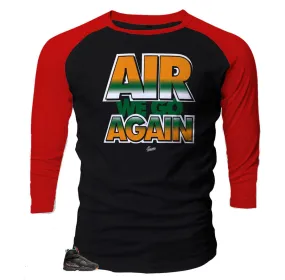 Retro 8 Air Raid Raglan - Air We Go - Black