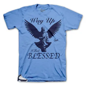 Retro 9 University Blue All Star Shirt - Blessed - Blue