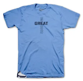 Retro 9 University Blue All Star Shirt - Greatness Cross - Light Blue