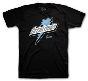 Retro 9 University Blue Shirt - Greatness - Black