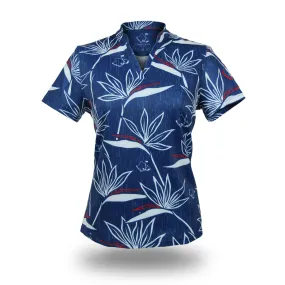 RWB Birdies of Paradise - OGA Ladies Polo - Red/White/Blue