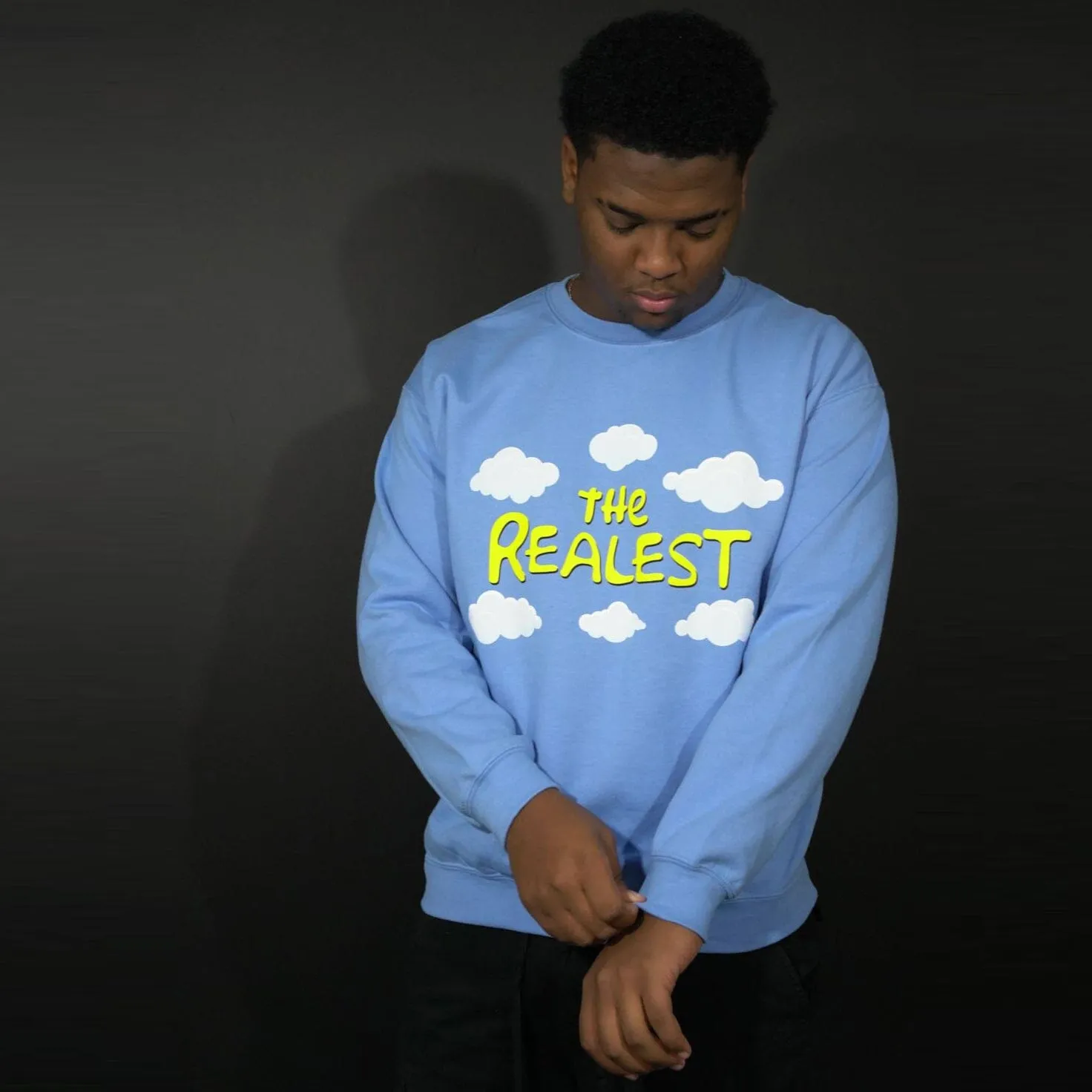 The Realest - University Blue Crewneck Sweatshirt