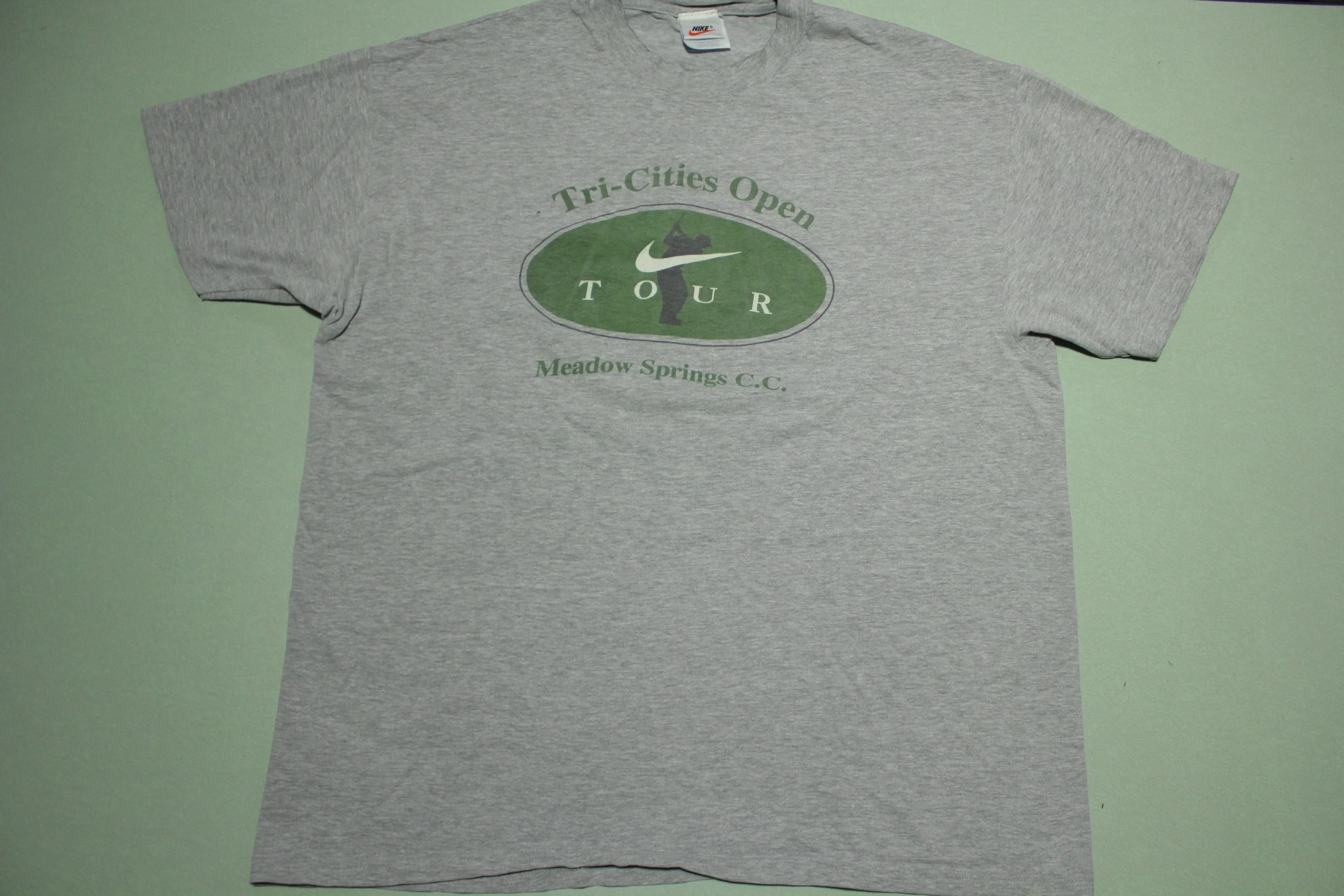 Tri-Cities Open Nike Tour Meadow Springs CC Vintage 90's  Golfing T-Shirt