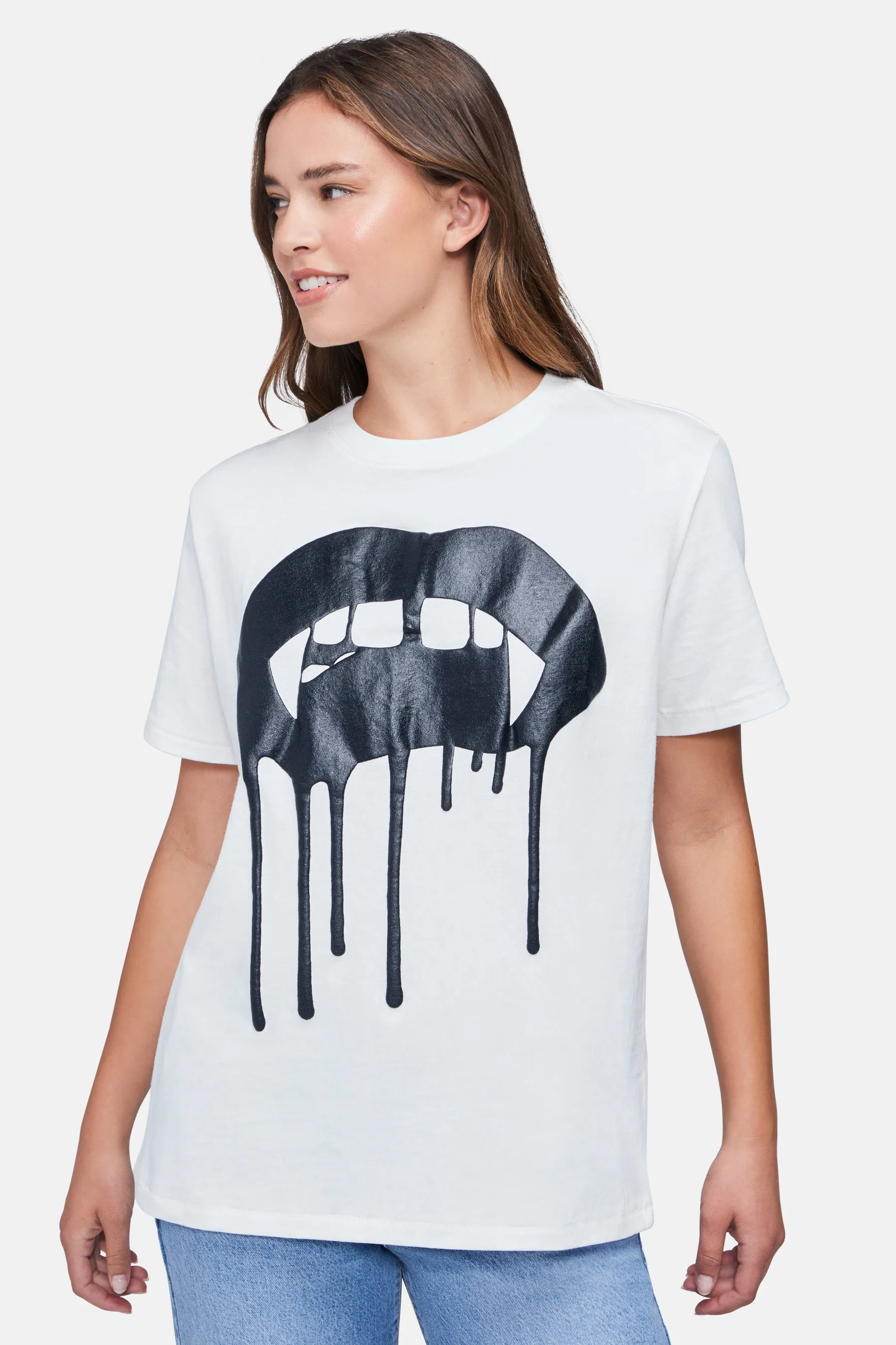 Vampire Lips Ryan Boy Tee | Clean White