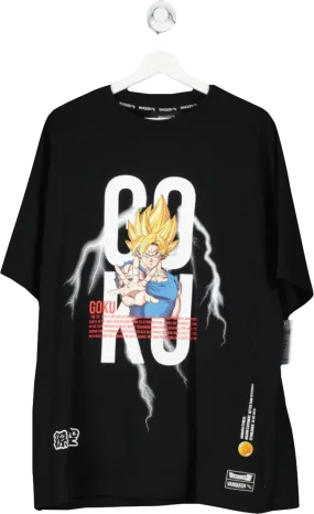 Vanquish Black Dbz Goku Oversized T Shirt UK L