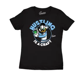 Womens University Blue 9 Shirt - Hustling - Black