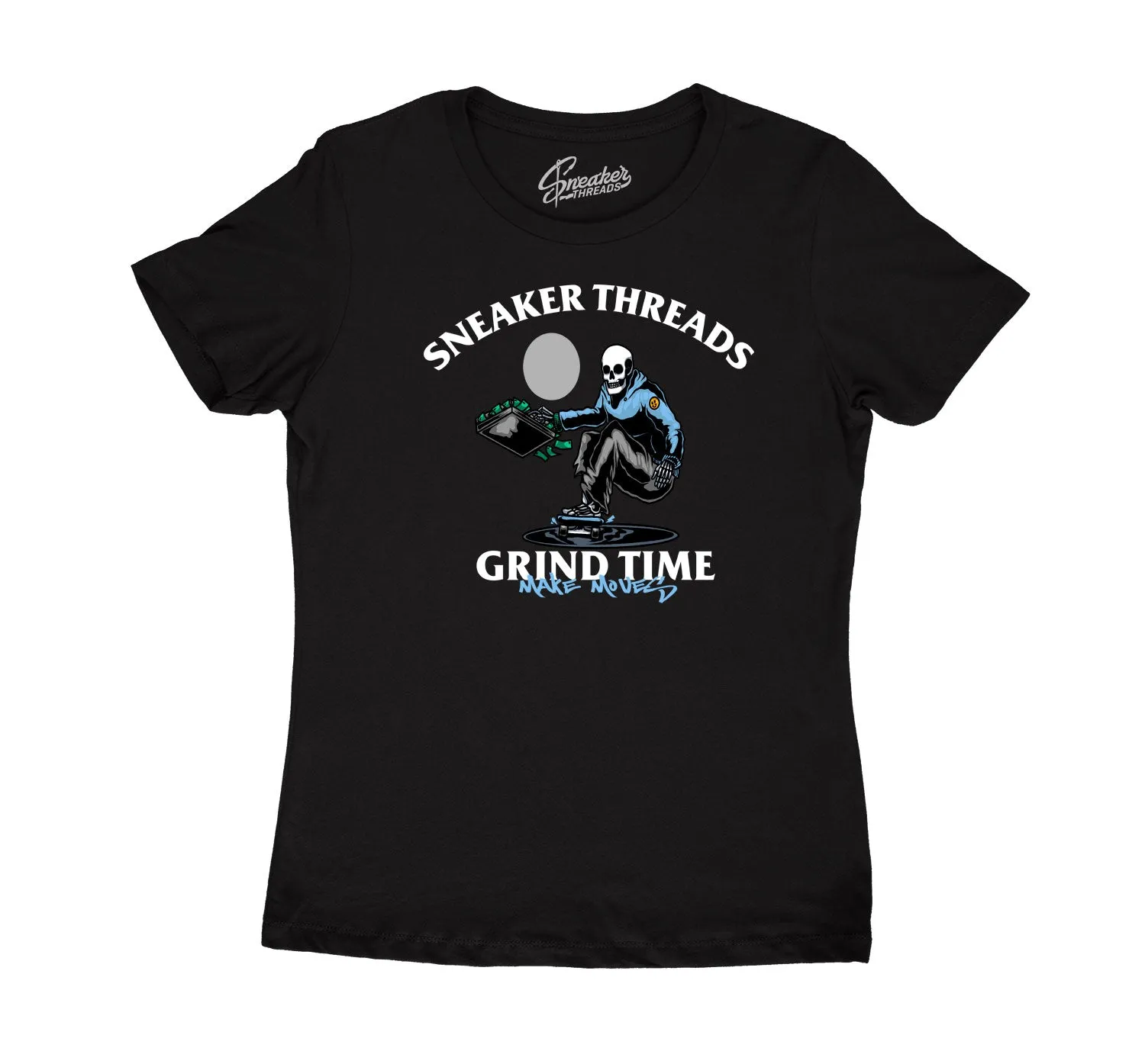 Womens University Blue 9 Shirt - ST Grind Time - Black