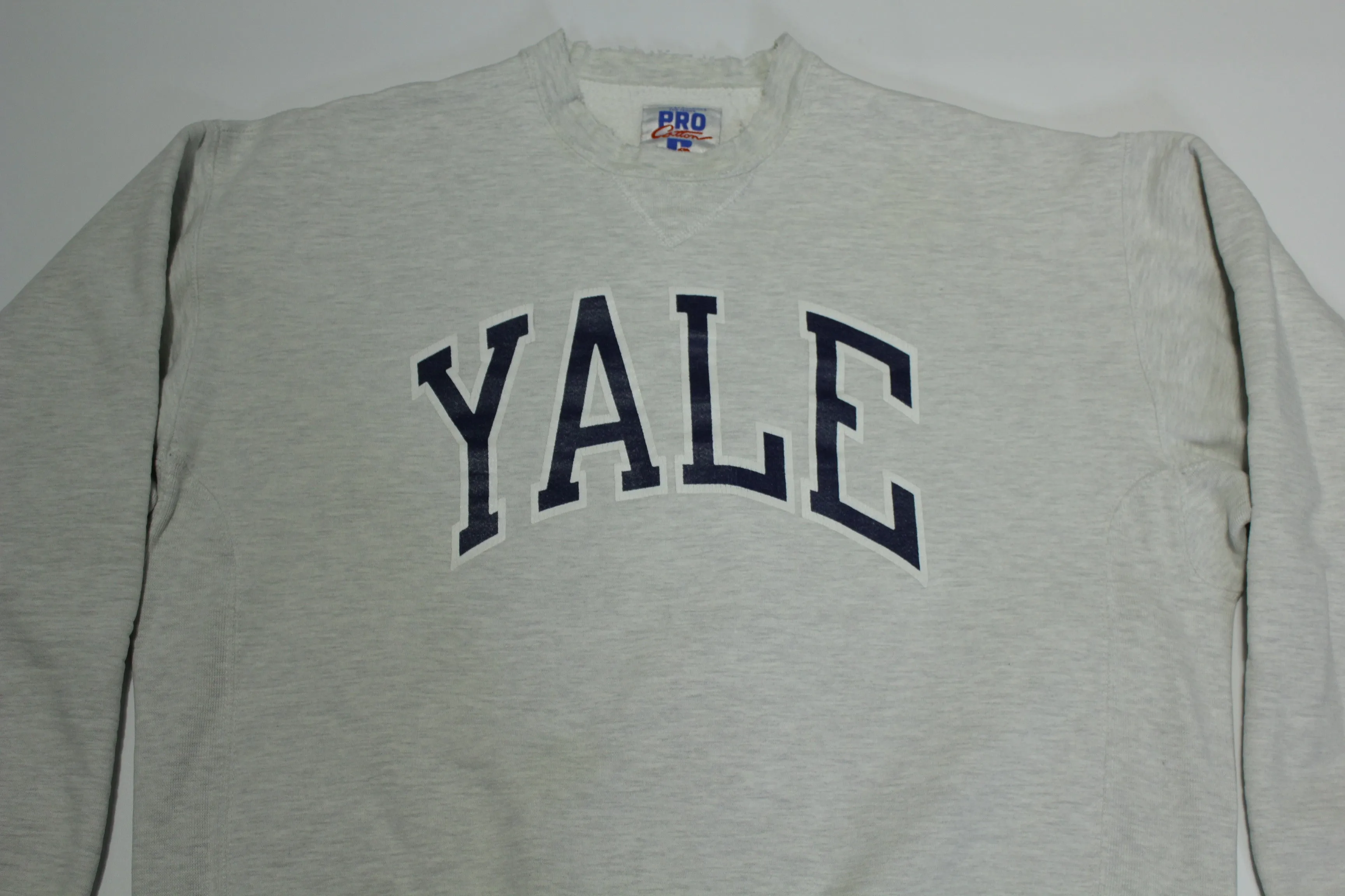 Yale University Vintage 90's Russell Pro Cotton Reverse Weave Crewneck Sweatshirt