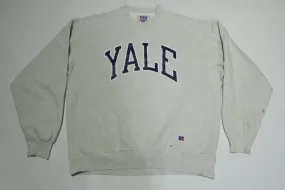 Yale University Vintage 90's Russell Pro Cotton Reverse Weave Crewneck Sweatshirt